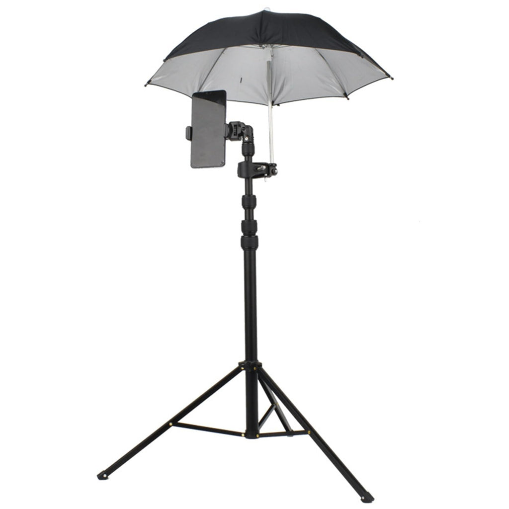 50CM SLR Camera Umbrella, Rainy Day Photography SLR Camera Umbrella Adjustable Rain and Sun Protection Outdoor (Black)