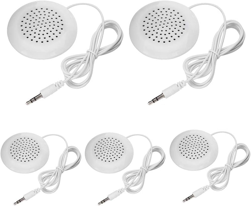 [AUSTRALIA] - 5pcs Pillow Speaker, Under Pillow Speaker for Sleep, 3.5mm Mini Stereo Speaker for MP3 Phone Portable CD 