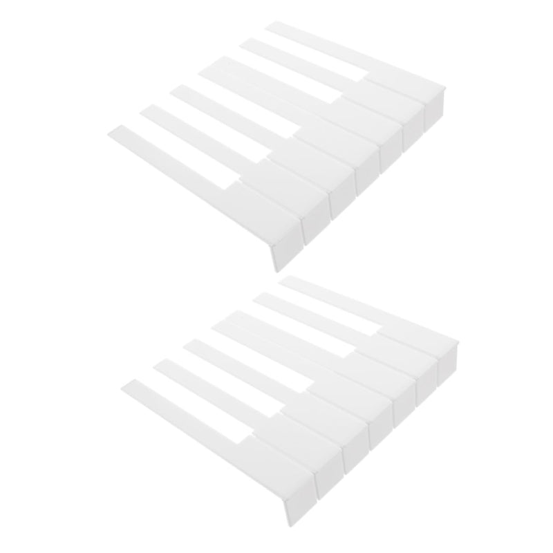 [AUSTRALIA] - SUPVOX 52Pcs piano white piano key caps key veneers board new s board board accessories tops matte Instrument supplies Acrylic 