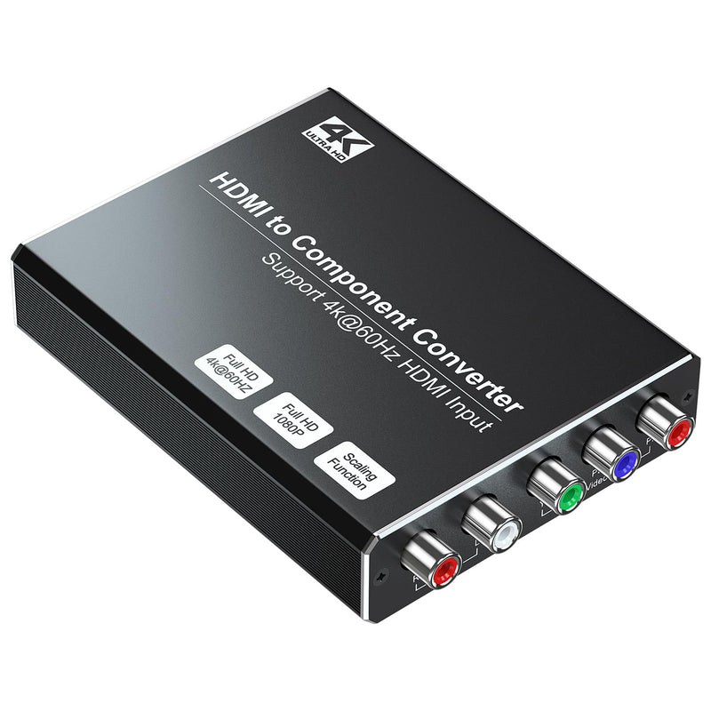 [AUSTRALIA] - 4K HDMI to Component Converter with Scaling Function, HDMI to YPbPr Converter Support 4K/60Hz Input, Support 480i/576i Component Output, Compatible with DVD/PS3/PS4/PS5/Amazon Fire TV Sticks 4K HDMI to Component 