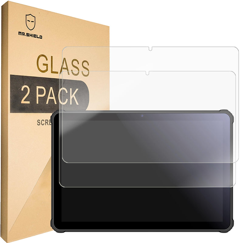 Mr.Shield [2-PACK] Screen Protector For Oukitel RT5 Tablet, 10.1 Inch [Tempered Glass] [Japan Glass with 9H Hardness] Screen Protector with Lifetime Replacement