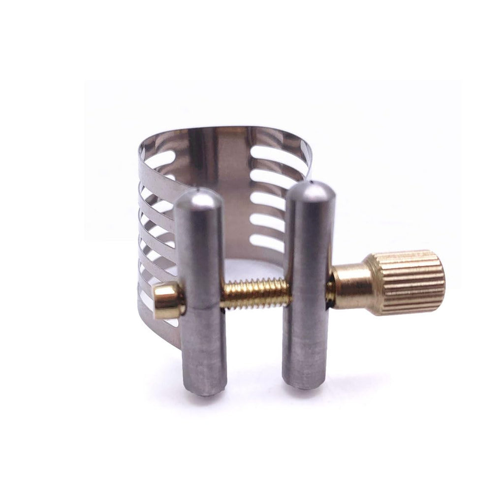 Stainless Steel Ligature Fastener for Alto Saxophone Sax Mouthpieces One Screws Adjustment Silver Plated