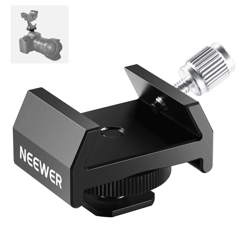[AUSTRALIA] - NEEWER Telescope Finderscope Mount Adapter All Metal with Cold Shoe & 1/4" Thread for Camera Hot Shoe Mount, Standard 1.3in/33mm Finder Dovetail Base for Sky Astrophotography, LS-T16 