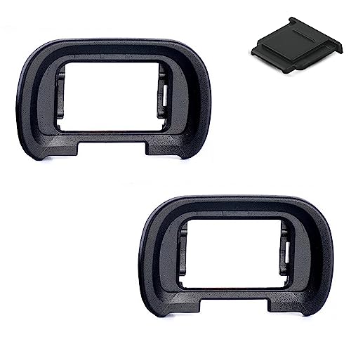 Viewfinder Eyecup Eye Cup FDA-EP19 for Sony Alpha A7R V A7RV A7R5 A7 IV A7M4 A7IV A1 & A7S III A7SIII A7S3 ILCE-7SM3, PCTC Replaces Sony FDA-EP19 Eyecup & Hot Shoe Cover (2+1 Pack)