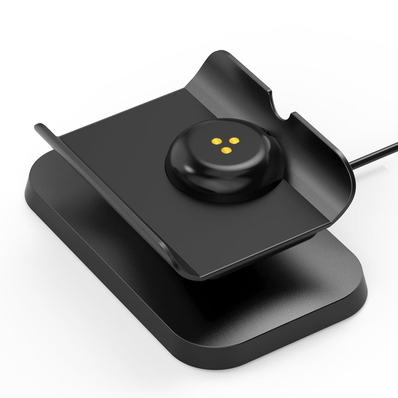 [AUSTRALIA] - Charging Dock/Base for Meta Portal Go-Rotatable to Adjust The Angle Charging Stand for Facebook Portal Go Smart Video Calling for Office, Home with 45W PD Charging Adapter(Black) Black 