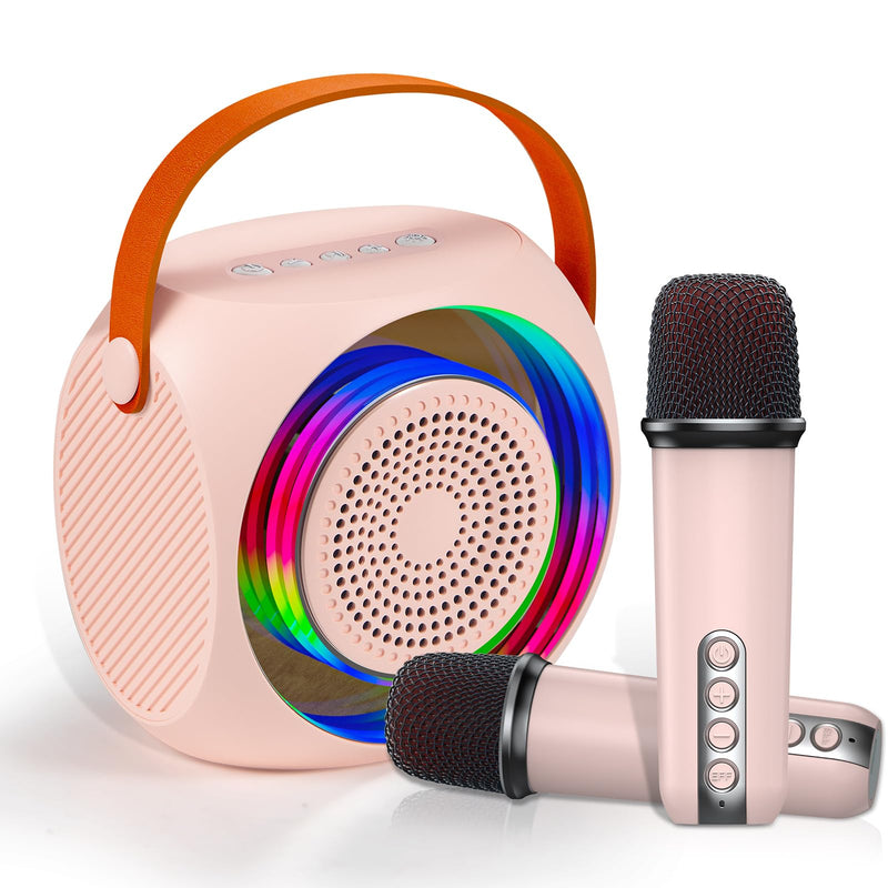 [AUSTRALIA] - Karaoke Machine for Kids,Portable Karaoke Machine with 2 Wireless Microphone with RGB Led Lights Singing Machine Karaoke Speakers Bluetooth with Microphone for Adults,Gifts for Girls and Boys Birthday 