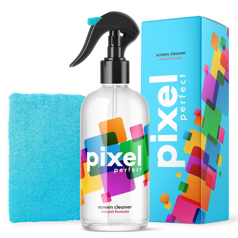 [AUSTRALIA] - Pixel Perfect | 16.9oz | XL Screen Cleaner Kit, for TV, Laptops, Computers, Monitors, Phones, Tablets | 500ml Cleaning Kit, Premium Natural Spray 500ml - 16.9oz 