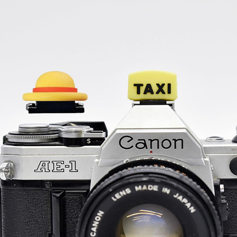 [AUSTRALIA] - Special SLR Camera Hot Shoe Boot Cover Cap,Fashionable Dustproof Hot Shoe Protector,Compatible with Fuji Canon Nikon Pentax Leical (Taix + Hat) Taix + Hat 