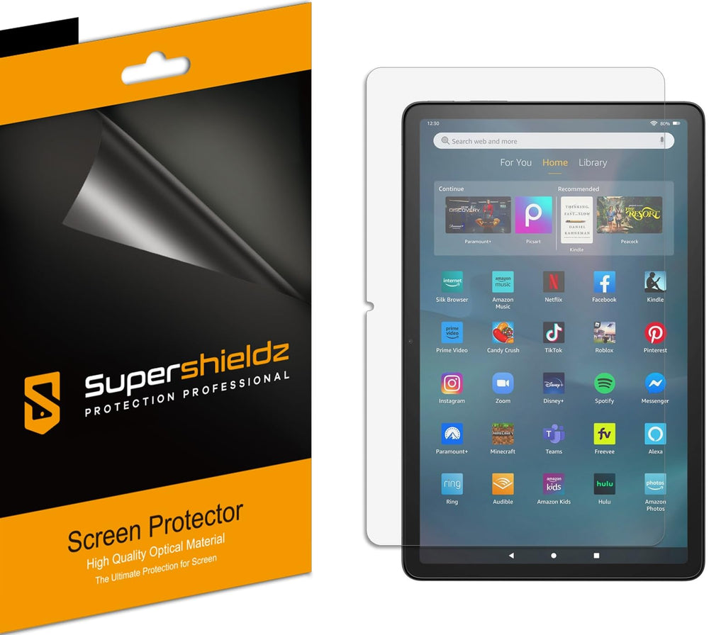 Supershieldz (3 Pack) Designed for Fire Max 11 Tablet (11 inch) Screen Protector, High Definition Clear Shield (PET)
