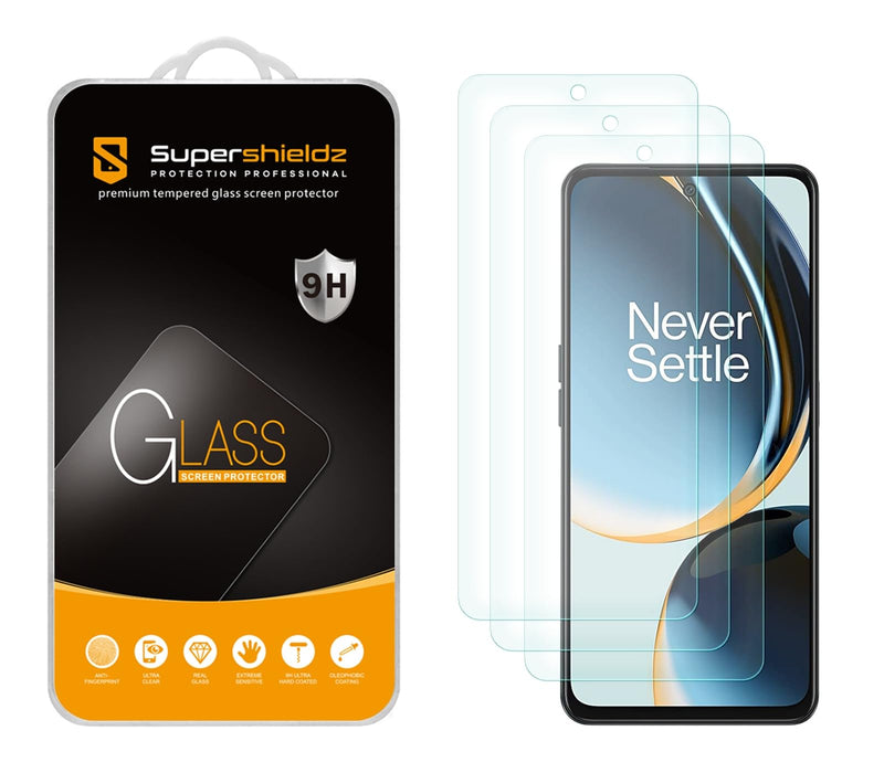 Supershieldz (3 Pack) Designed for OnePlus Nord N30 5G Tempered Glass Screen Protector, Anti Scratch, Bubble Free