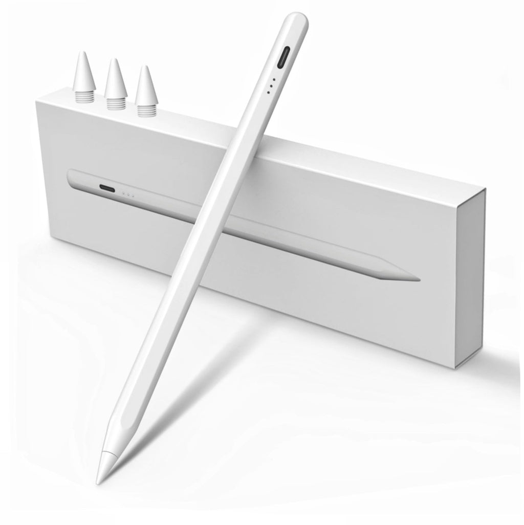 Stylus Pen for iPad W/Palm Rejection&Tilt, 13 Mins Fully Charged, MEKO Apple Pencil iPad Pen for iPad 6-10,iPad Pro12.9&11",iPad Air3/4/5,iPad mini5/6 A-White