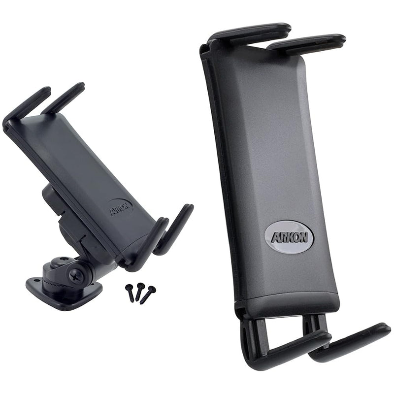 ARKON Adhesive Car Phone or Midsize Tablet Holder Mount for Samsung Galaxy S10 S9 S8 Note 9 8 Retail Black & Phone and Midsize Tablet Holder for iPhone X 8 7 6S Plus Black Holder Mount + Holder