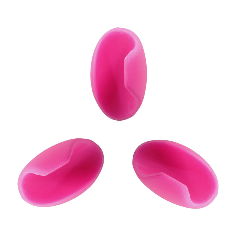 3Pcs Pink Flute Thumb Rest Cushion, Soft Silicone Finger Cover for Flute Wind Instrument