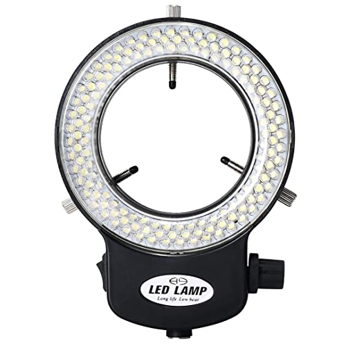 Adjustable 144 LED Beads Ring Light Illuminator lamp for Monocular Binocular Trinocular Soldering Repairing Stereo Microscope Video Camera CE Certificate