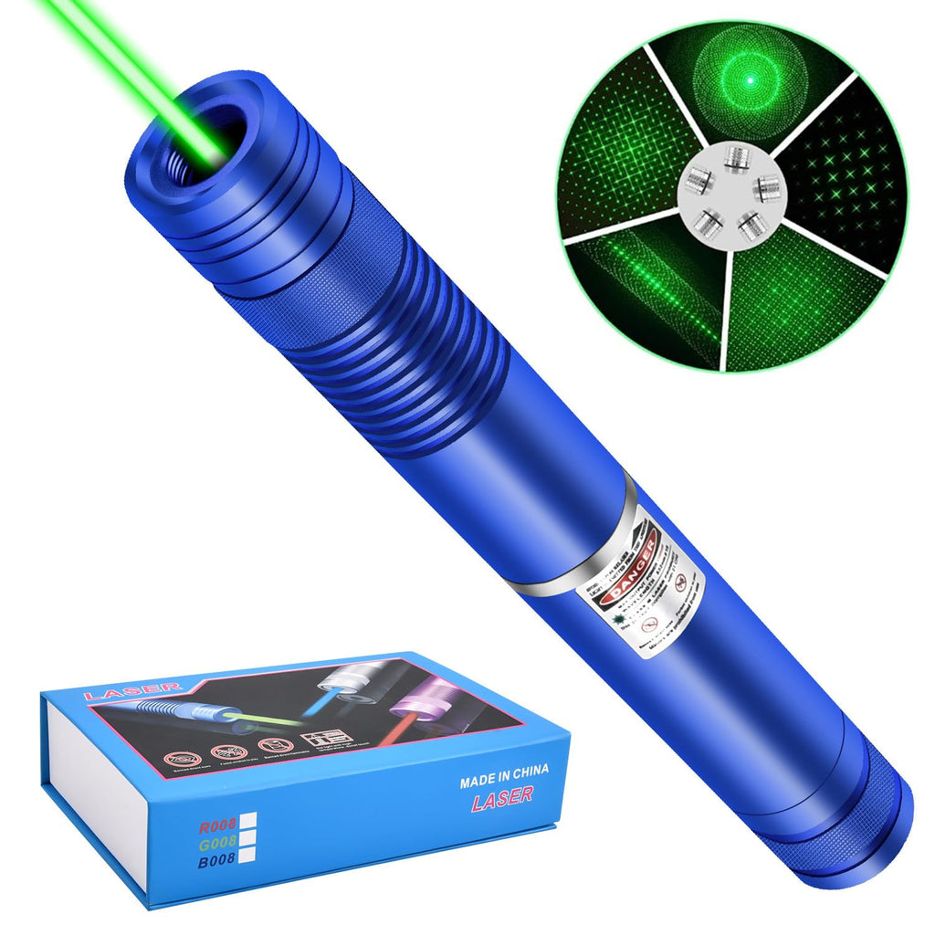 Long Range 20000 Feet Visible Green Beam Laser Pointer Flashlight, Rechargeable Flashlight Laser Pointer High Power for Camping Hunting