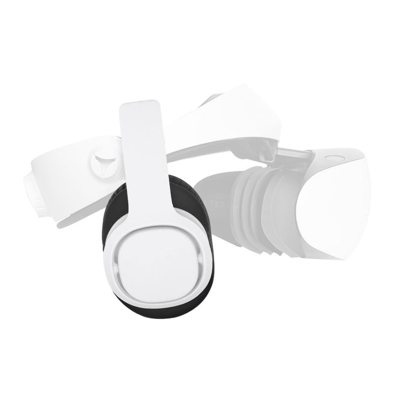 Globular Cluster PH2 Stereo VR Headphones for PS VR 2 | Clip On Design Easy to Install/Remove,Looks Tidy with Cable Router, More Comfortable Than in-Ear Buds,75x90mm Earmuffs,White