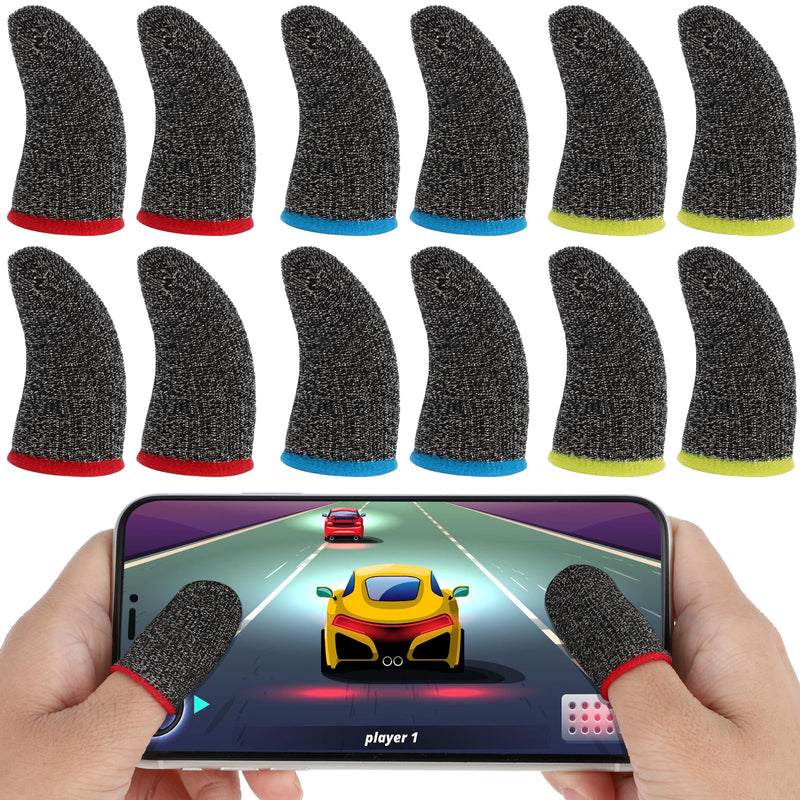 30PCS Finger Sleeves for Gaming Breathable Finger Sleeve Gloves for Gaming Finger Thumb Sleeves Set Gamer Thumb Sleeves Finger Covers Dedales para Dedos Gamer for Mobile Phone Game