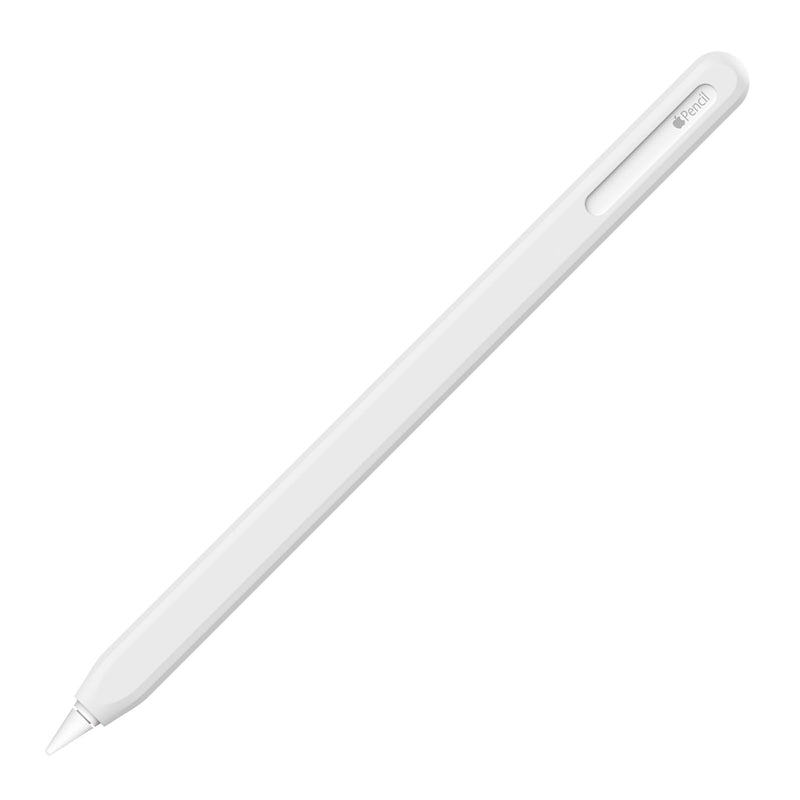 UPPERCASE NimbleSleeve Premium Silicone Case Holder Protective Cover Sleeve for iPad Apple Pencil 2nd Generation Only (White) White