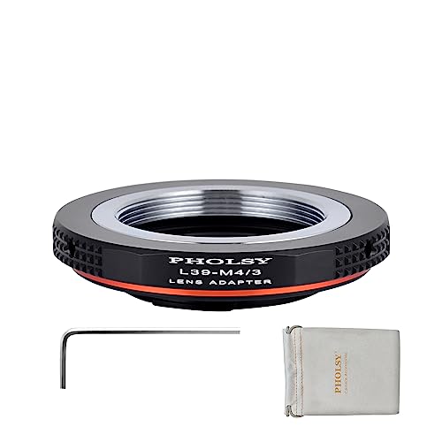PHOLSY Lens Mount Adapter Compatible with M39 LTM Lens to MFT M4/3 Camera Leica 39mm to M4/3