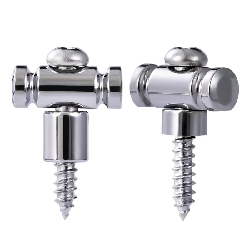 Guyker Guitar Roller String Retainers(Set of 2) – String Guide, Strings Trees Replacement Part for Electric Guitars, Chrome