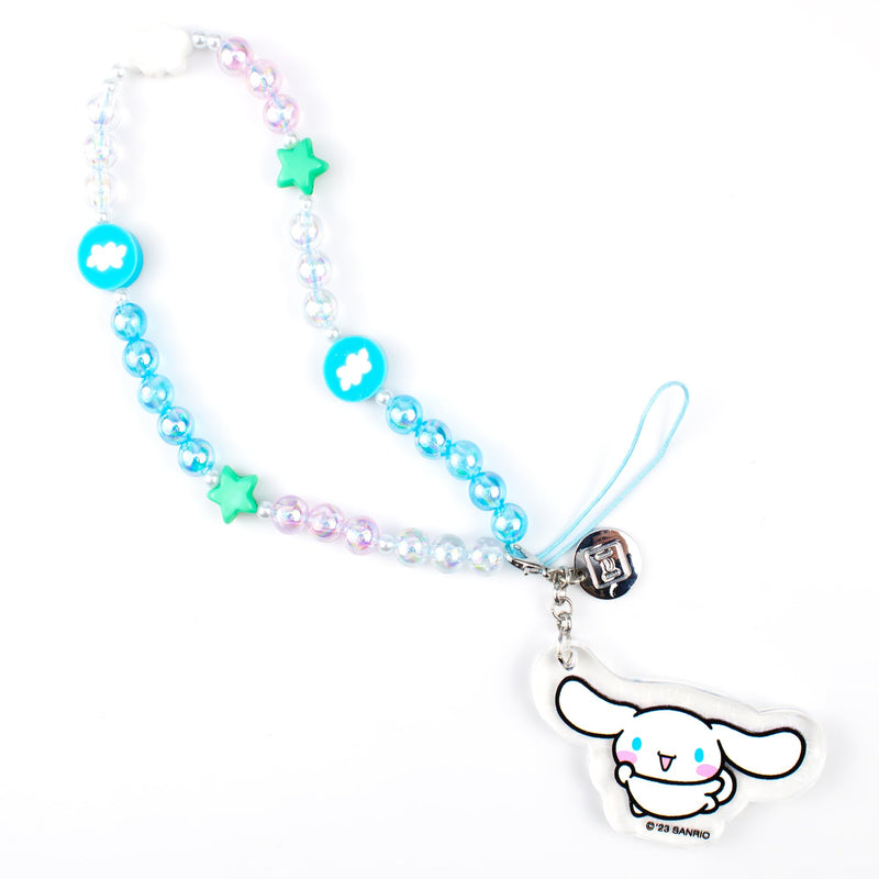 iFace Hello Kitty and Friends Beaded Wristlet Universal Phone Charm Strap - Cute Wrist Chain Lanyard Aesthetic Decor Strap for Cell Phone Camera Keys AirPods Keychains Cinnamoroll