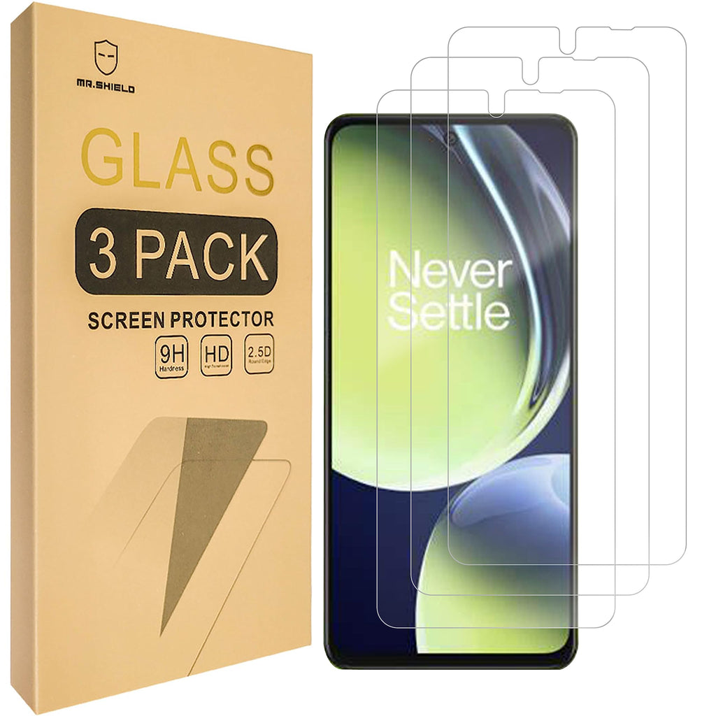 Mr.Shield [3-Pack] Screen Protector For OnePlus Nord N30 5G [Case Friendly] [Tempered Glass] [Japan Glass with 9H Hardness] Screen Protector with Lifetime Replacement