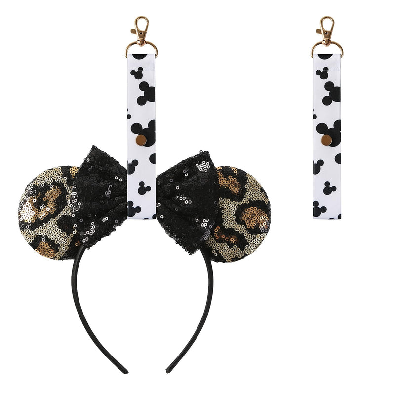 [AUSTRALIA] - Furutonhe 2Pcs Mouse Ears Headband Holder for Backpack Lanyard Strap Keychain Hanging Decor Organizer Trip Accessories White White Ear Holder 
