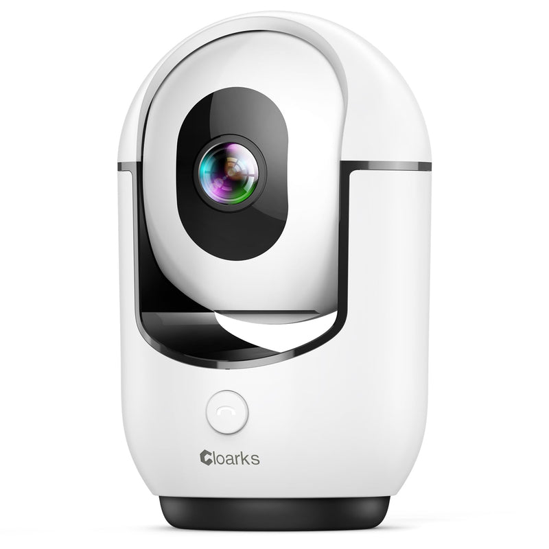 2K Pan/Tilt Security Camera, WiFi Indoor Camera for Home Security with AI Motion Detection, Baby/Pet Camera with Phone App, Color Night Vision, 2-Way Audio, 24/7, Siren, TF/Cloud Storage white