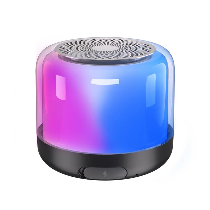 Portable Bluetooth Speaker with Lights, Night Light LED Wireless Speaker, Magnetic Waterproof Speaker, Multicolor LED Auto-Changing,TWS,Perfect Mini Speaker for Shower, Home, Outdoor