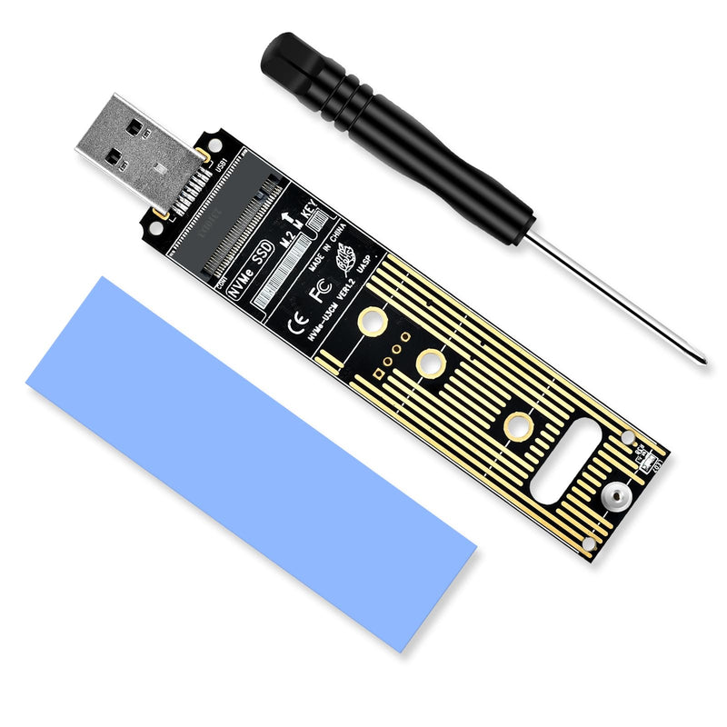 ELUTENG NVME to USB Adapter M.2 NVME Hard Drive USB3.1 Gen2 10Gbps USB to NVME PCI-E SSD Reader USB M Key Support UASP for 2280 2260 2242 2230 SSD (Only for M.2 NVME)