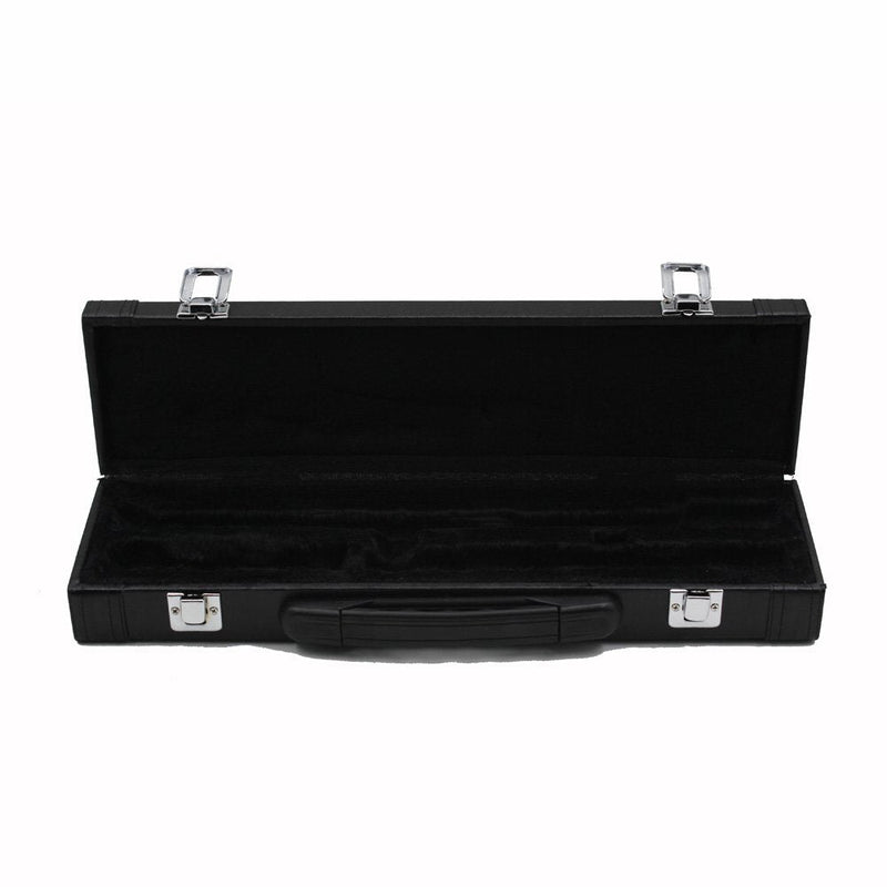 Portable Gig Bag Box Leather for Western Concert Flute with Buckle Foam Cotton Padded and Durable Flute Protector