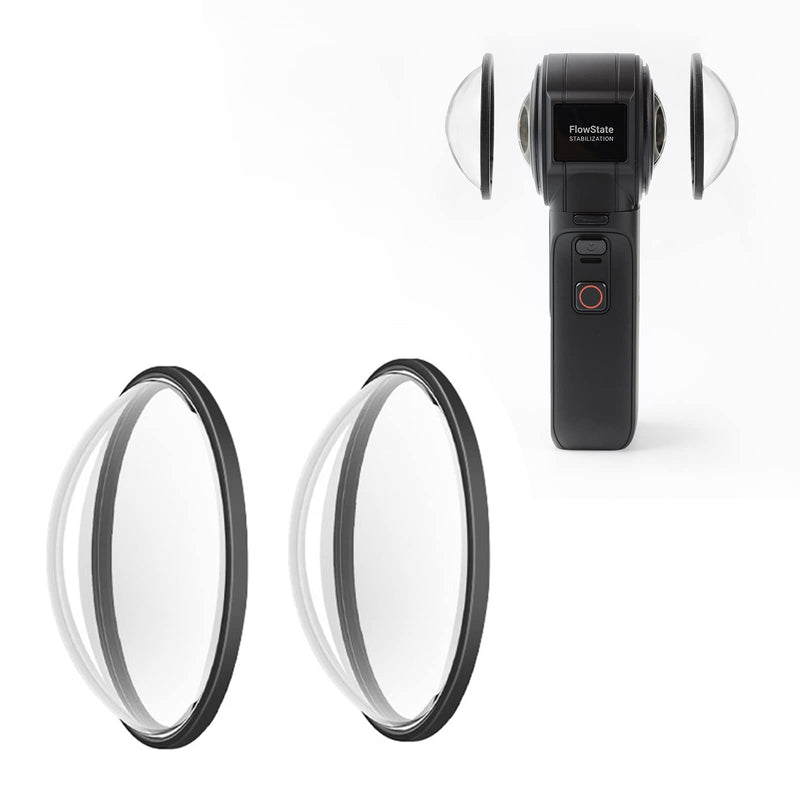 Protector Lens Guards for Insta360 ONE RS 1-Inch 360 Edition，with Silicone Lens Cover