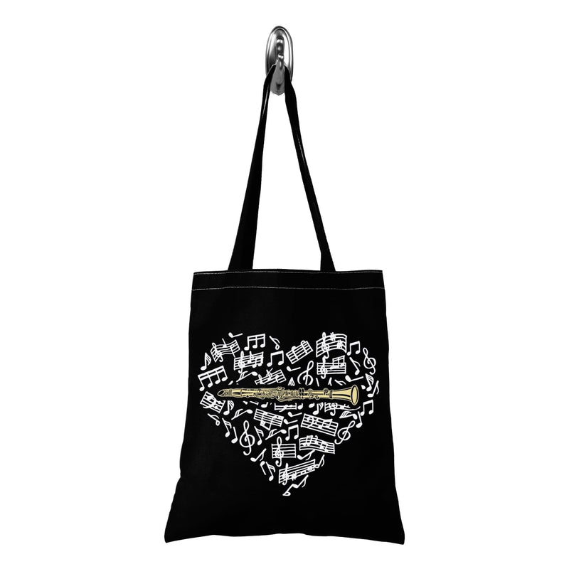 TSOTMO Clarinetist Tote Bag Music Lover Gift Music Recording Studio Gift Clarinet Gift For Women Clarinet Tote