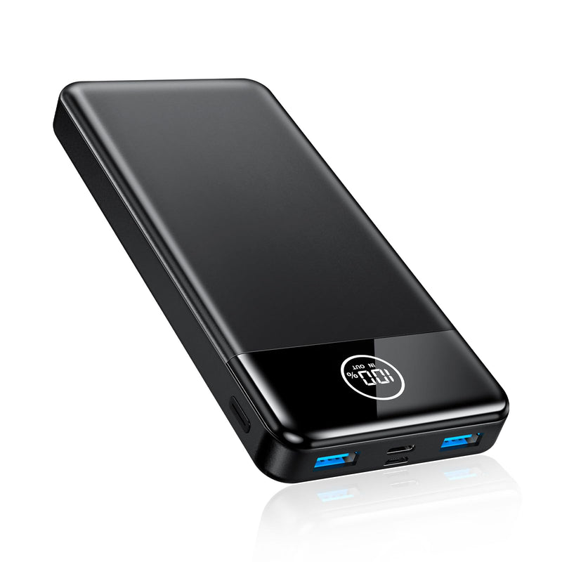Portable Charger, 33800mAh Power Bank, 22.5W Fast Charging Battery Pack with USB C/USB A Output, Digital Display Portable Phone Charger for iPhone 15/14/13 Pro Samsung Google Android Cell Phone etc Black