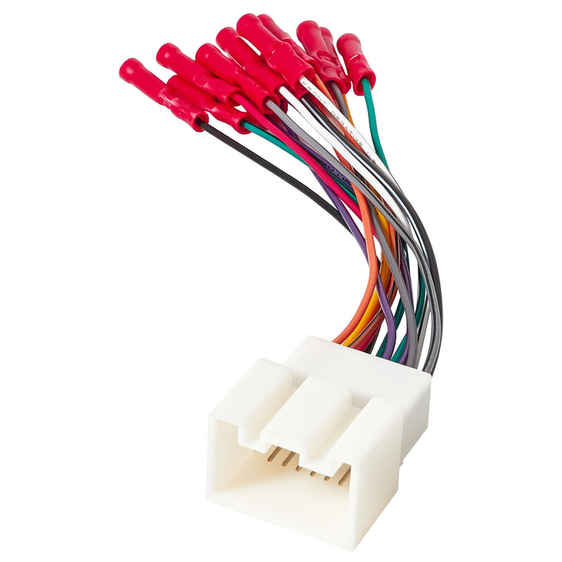 [AUSTRALIA] - RED WOLF Stereo Wiring Harness Pre-Installed Wire Connectors Compatible with Ford 1999-2006 Ranger Explorer, 1998-2005 Lincoln Mercury Stereo Wire Cable Plug Install Aftermarket CD Player Receiver 