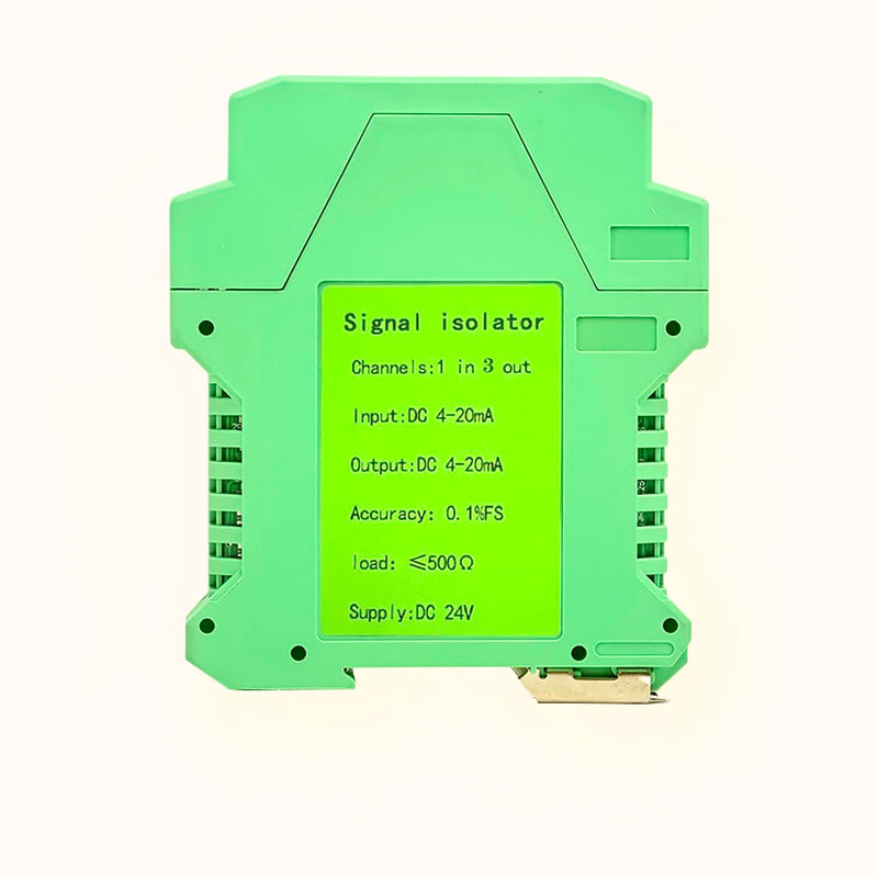[AUSTRALIA] - Analog Signal Isolator Transmitter Splitter DC Galvanic Separation Analog Signal Splitter Current Voltage Transmitter DIN Rail Mount(4-20ma 1 in 3 Out) 4-20ma 1 in 3 out 