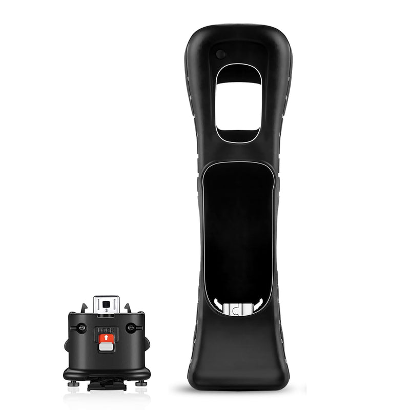 NC Motion Plus Adapter Sensor and Silicon Case use for Wii Remote Controller, Motion Plus Adaptor Accelerator Replacement for Wii Motion Plus Adapter（Black）