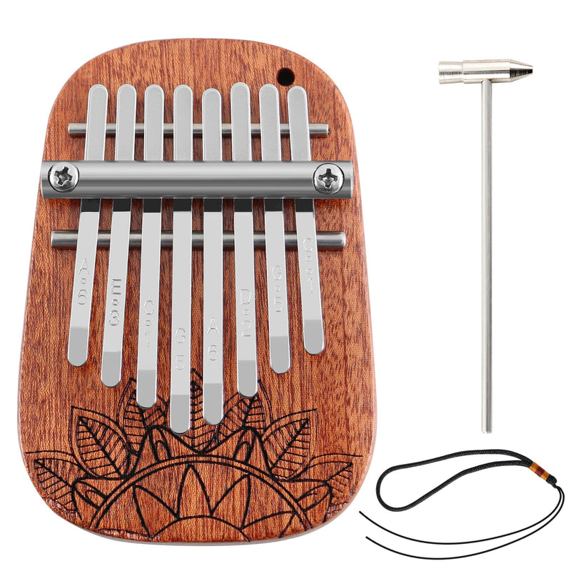 [AUSTRALIA] - 8 Keys Kalimba Mini Kalimba Portable Finger Thumb Piano kalimba 8 key exquisite finger thumb piano for Music Lovers and Adults Christmas Gifts Medium Single 