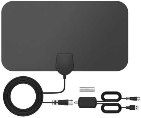 Antenna TV Digital HD Indoor,Portable TV Antenna for Local Channels,360°Reception,Support 4K 1080p Smart Television with Amplifier Signal Booster for Free Channels Indoor-Style01