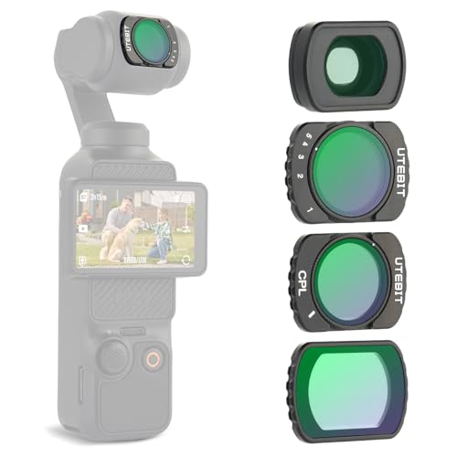 UTEBIT 3 Pack Filter Set with 0.75X Wide Angle Lens, HD Optical Glass