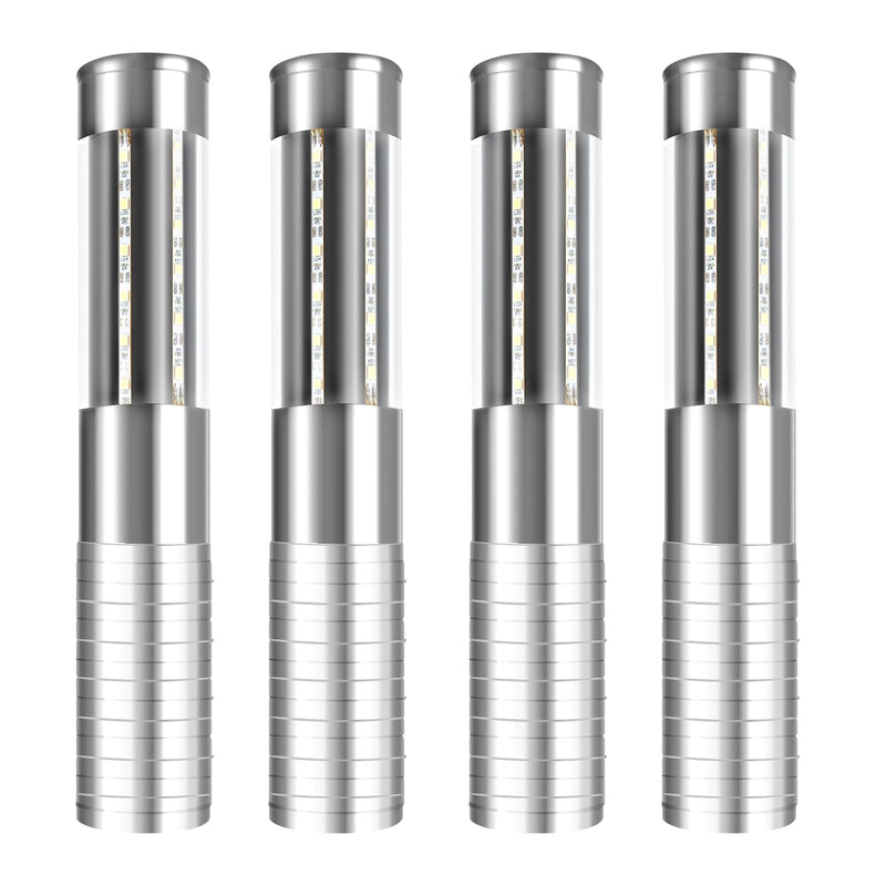 Strobe Baton Light,Stage Handheld Light,Champagne Bottle Sparklers, Recharge led Bottle Service Lights - for Bar Club Birthday Weddings Parties (Sliver 4 PC)