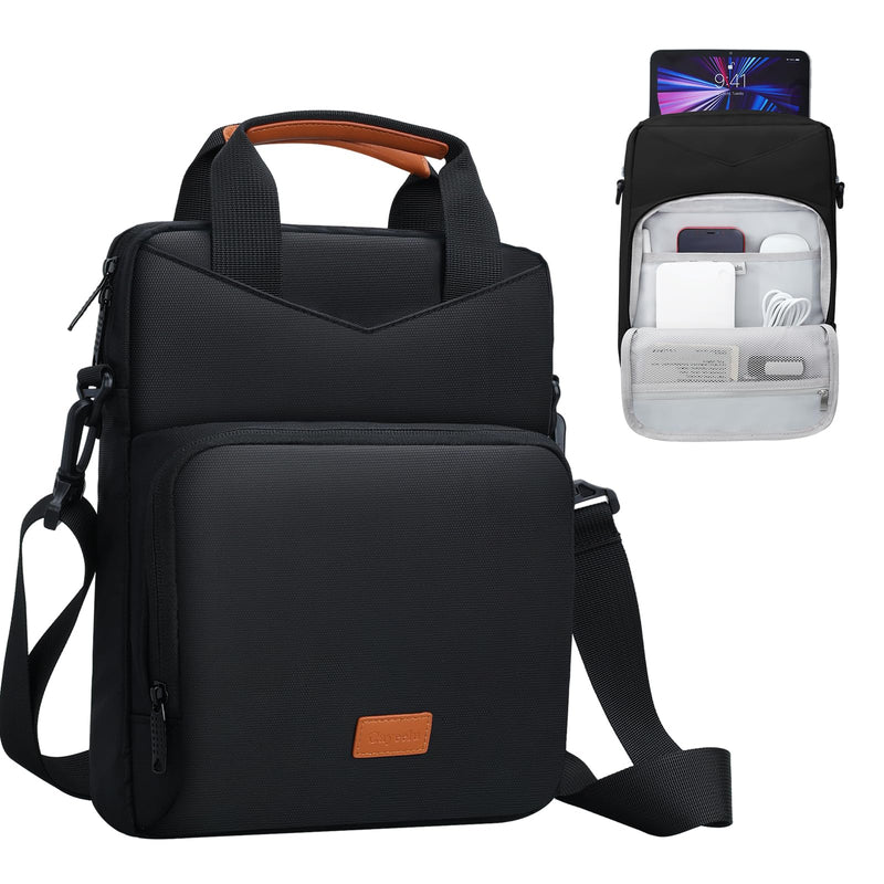 9-11 Inch Tablet Carrying Case with Shoulder Strap, Padded Travel Sleeve Bag for iPad Pro 11, iPad 10.9, iPad Air (5/4th Gen), Galaxy Tab S9/S8 (Black) Black