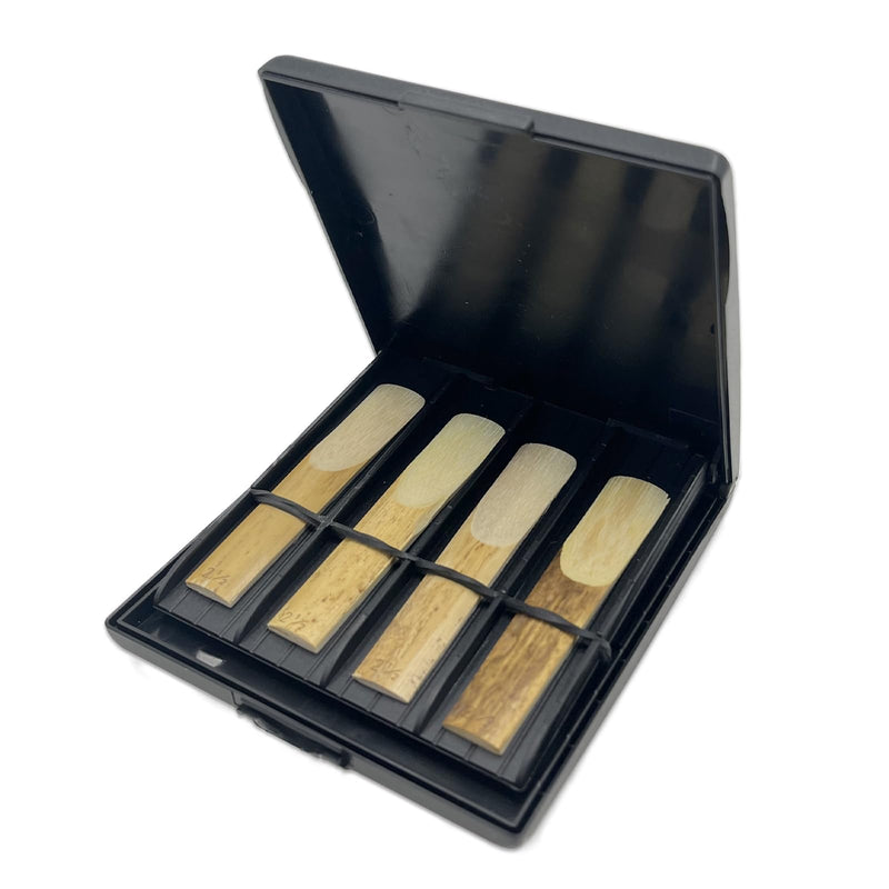 [AUSTRALIA] - Portable Clarinet Reed Case, Saxophone Reed Storage Case Double-Sided Storage for 8 Reeds, Individual Card Slots Reeds Case Compatible with Alto Tenor Soprano Saxophone Reeds 1 