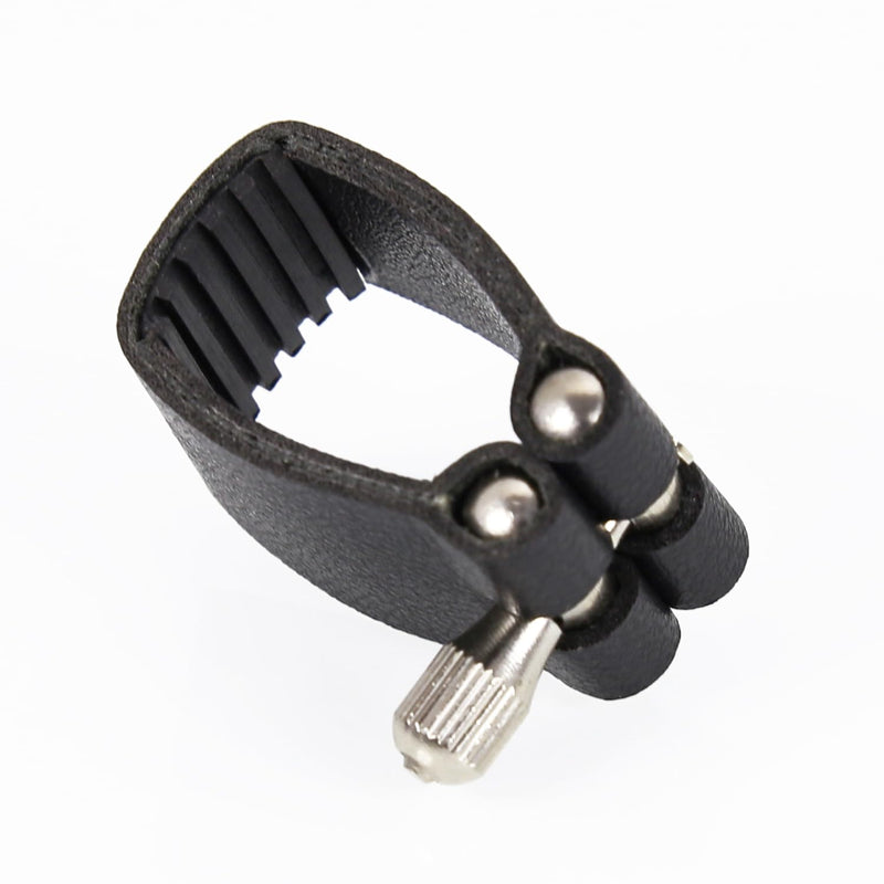 Soprano Saxophone Ligature Fastener, Leather Ligature and Plastic Cap for Soprano Saxophone Sax… Leathers