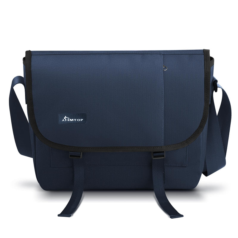 SIMTOP Messenger Bag Crossbody Shoulder Bag for Commuters and Travelers Water Resistant Scratch and Wear Cordura YKK Zipper Blue