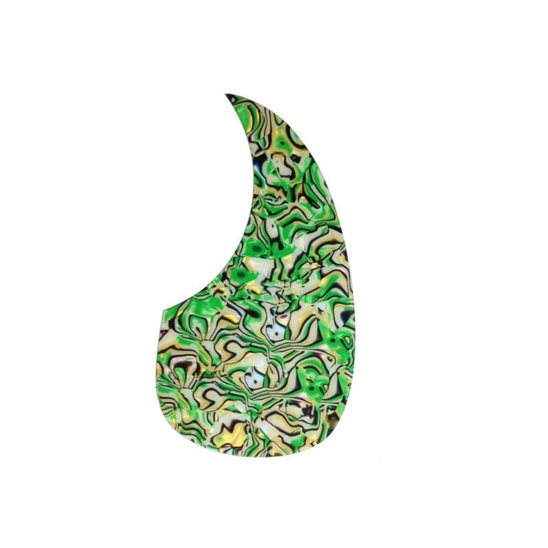 Acoustic Guitar Pickguards PVC Droplets Self-adhesive Water Drop Shape Pick Guards Green Shell