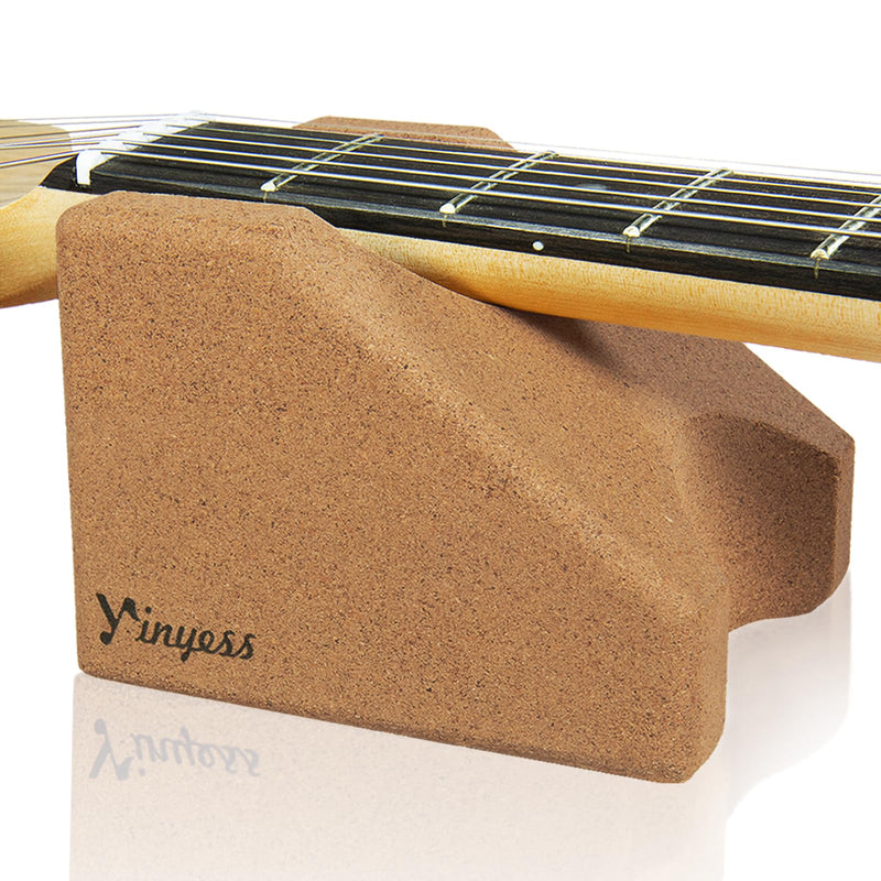 [AUSTRALIA] - Guitar Neck Rest, Natural Cork Guitar Neck Support Pillow Cradle Holder, String Instrument Luthier Tool for String Changing, Repair, Cleaning, Guitar Workstation, Guitar Accessories 