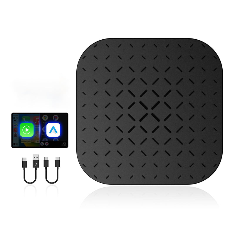 Carplay AI Box, Wireless Carplay Android Auto Smart AI Box Support Mirrorlink/TF Card Multimedia Video Box for OEM Wired Carplay AI Box Lite