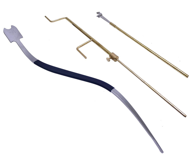 [AUSTRALIA] - Luthier Install Repair Tool Cello Sound Post Tool Include S Style Setter & Gauge & Retriever Set 3pcs 