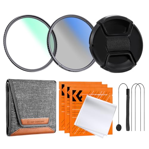 K&F CONCEPT 72mm UV CPL Lens Cap Filters Kit 18 Multi-Coated